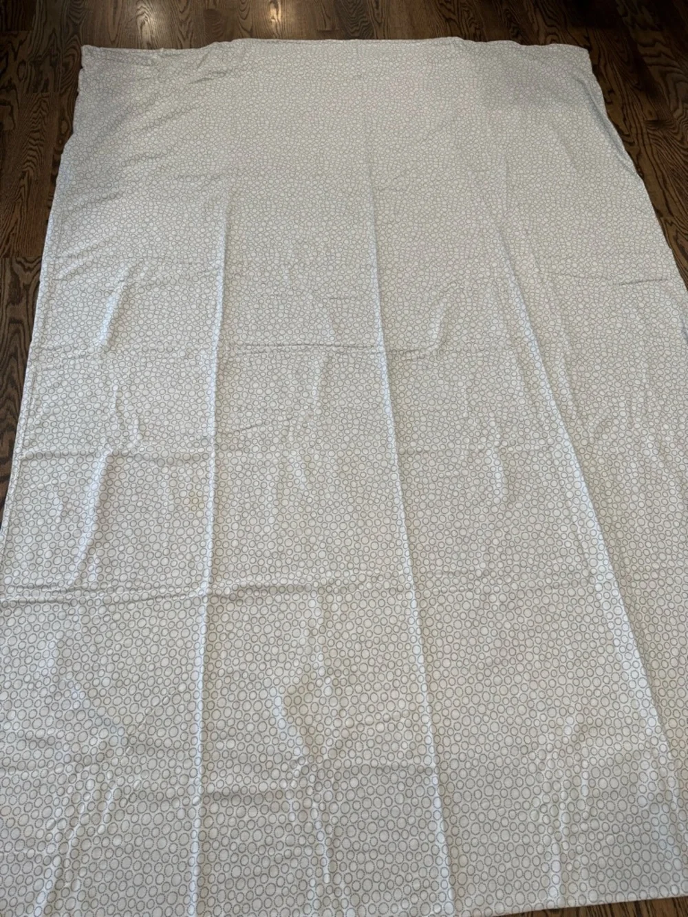 IKEA Twin Duvet Cover & 1 Standard Pillow Case - White and Light Gray